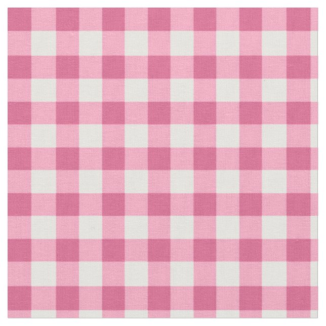 Gingham-Prüfmuster| rosa und weiß Stoff (Nahaufnahme)
