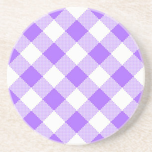 Gingham Serie - Lila Untersetzer 1 in vielen Farbe