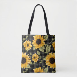 Gingham Sunflowers Pattern