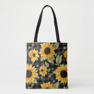 Gingham Sunflowers Pattern