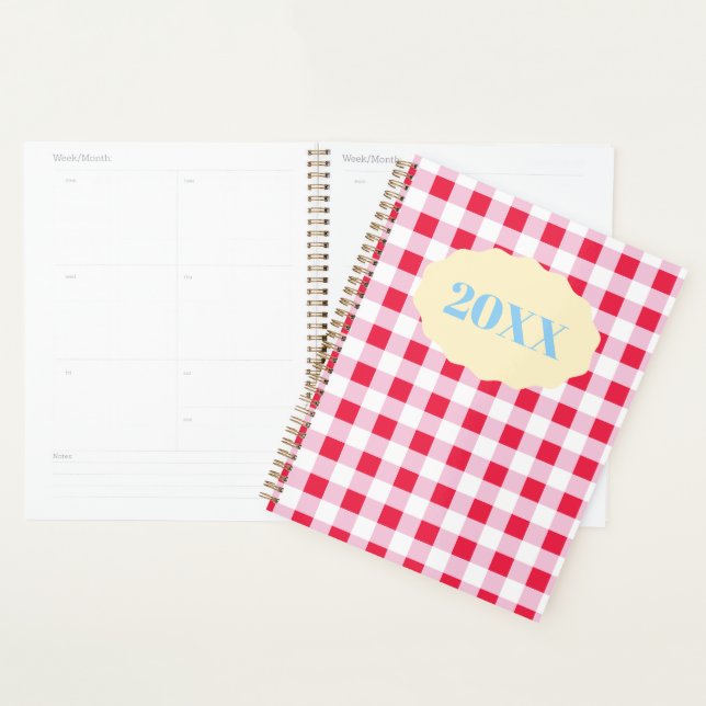Gingham-Terminplaner Planer (Anzeige)