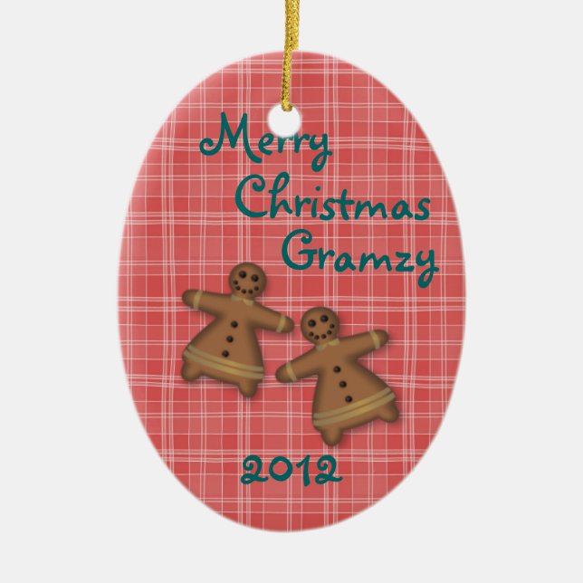 Gingham u. Lebkuchen Verzierung-fertigen besonders Keramikornament (Vorne)