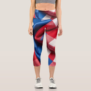 Gingham und Ruhm Capri Leggings