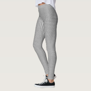 Gingham und White Quilted Leggings
