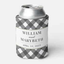 Gingham Wedding Dosenkühler