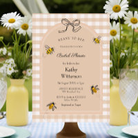 Gingham will Bridal Dusche einladen