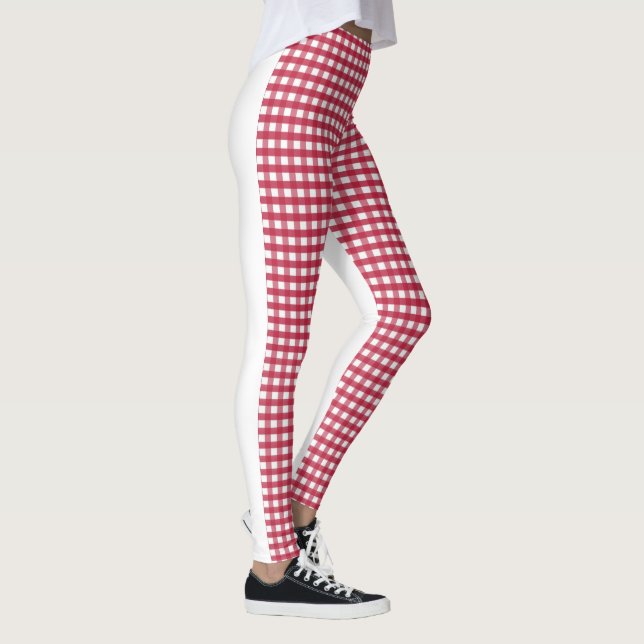 Gingham-| Zazzle_Growshop. Leggings (Rechts)