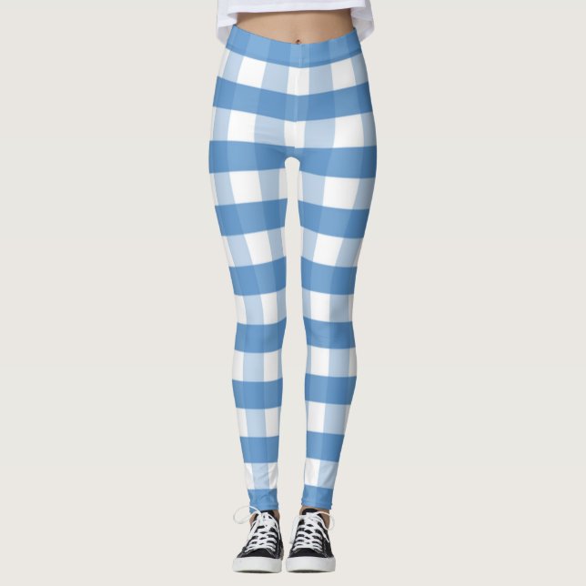 Gingham-| Zazzle_Growshop. Leggings (Vorderseite)