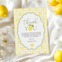 Gingham-Zitronen-Zitrus-Themen-Baby-Party