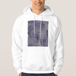 Gingko Biloba: abstraktes Vintages Muster. Hoodie