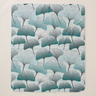 Gingko Biloba nahtlos blaue Farbmuster. Sherpadecke