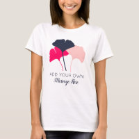 Gingko Blätter Graphic Custom Message Personalisie