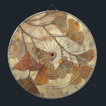 Gingko Dartscheibe<br><div class="desc">© Albena Hristova/wildes Apple. Ein Bild des Braun-Blätter und seiner Niederlassung. Der Hintergrund ist in den Schatten des Brauns und des Tan.</div>