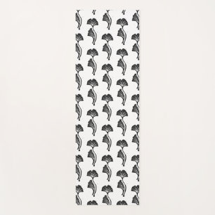 Gingko Leaf Lino Print Yogamatte