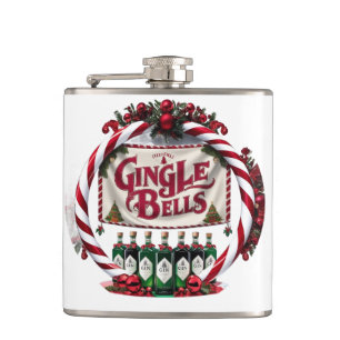 Gingle Bells Christmas Gin Display Flachmann
