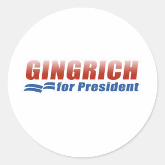 Gingrich für den Präsidenten (2) Runder Aufkleber