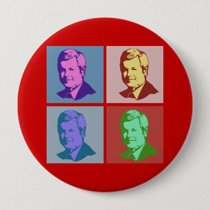 Gingrich Pop-Kunst Button