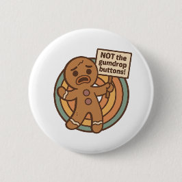 Gingy Christmas Button Pin