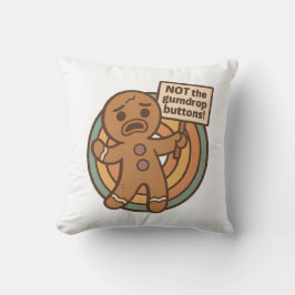 Gingy Gingerbread Christmas Throw Pillow Kissen