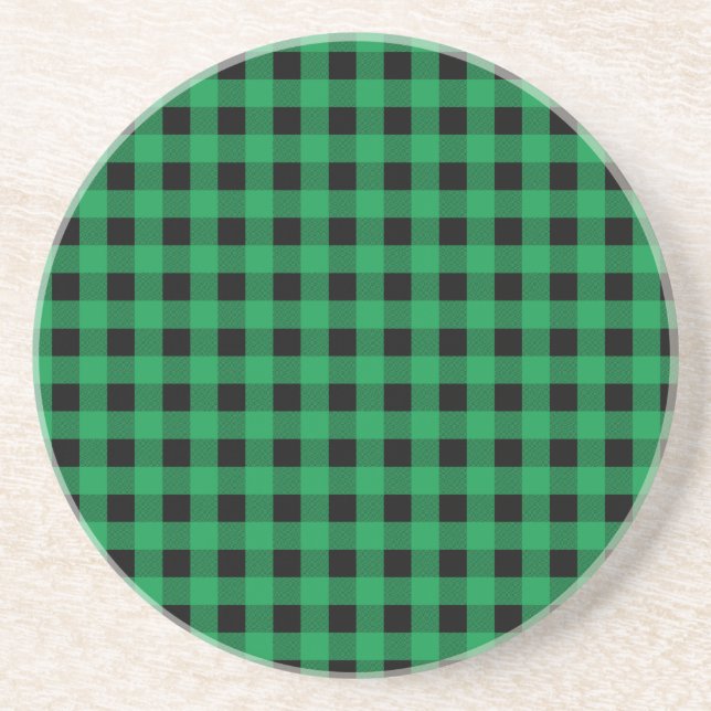 Ginham Green und Black Untersetzer (Vorne)