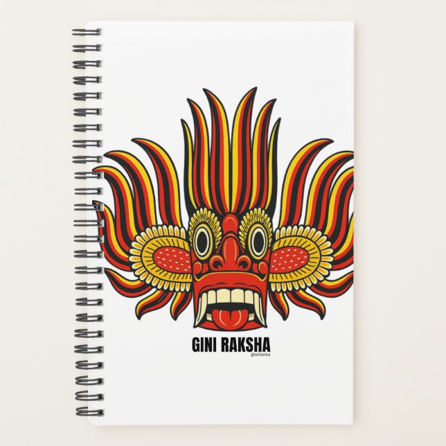 Gini Raksha Mask Spiral Event Planner - Sri Lankan Planer (Vorderseite)