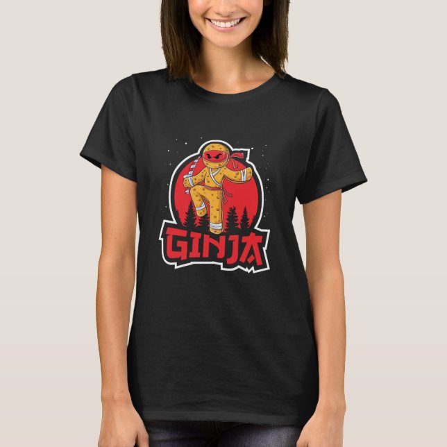 Ginja Ninja Ninjabread Man Gingerbread Geschenk Ug T-Shirt (Vorderseite)