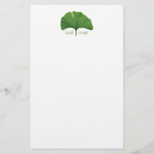 Ginkgo-Baumleder Briefpapier