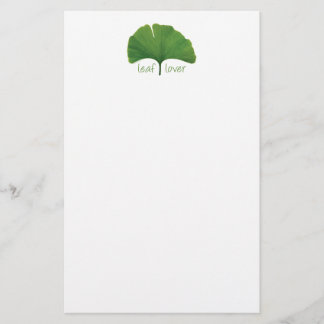 Ginkgo-Baumleder Briefpapier