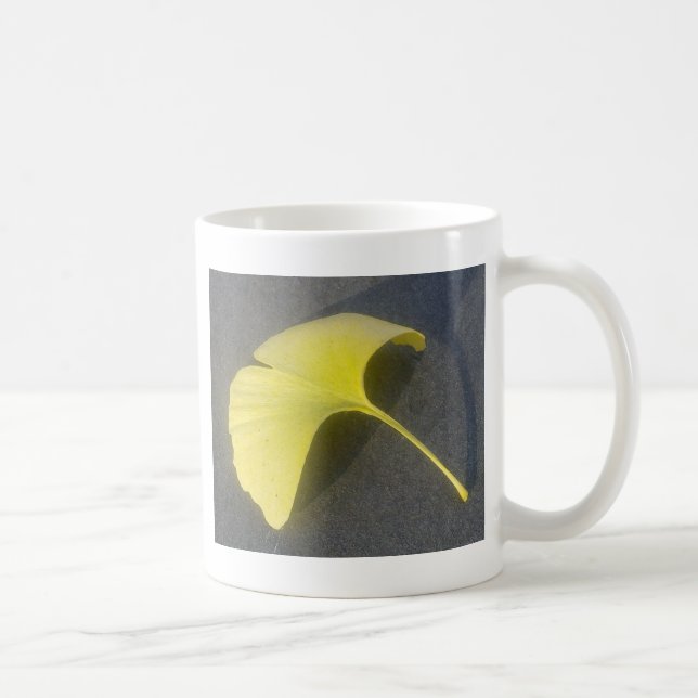 Ginkgo Biloba Blatt-Tasse Kaffeetasse (Rechts)