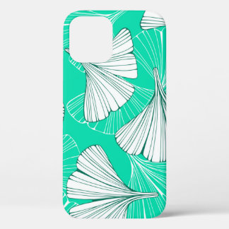 Ginkgo-Biloba-Blätter, handgezeichnet Muster Case-Mate iPhone Hülle