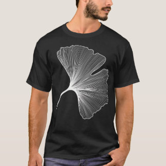 Ginkgo Biloba Blätter Muster - Weiß T-Shirt