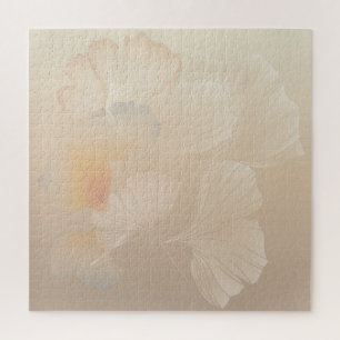 Ginkgo Biloba Botanische Abstrakte Grafik Pinselst Puzzle