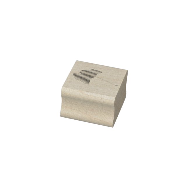 Ginkgo Biloba Leaf Briefmarke Gummistempel (Stempel)