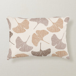 Ginkgo Biloba: trockenes, nahtloses Design. Dekokissen