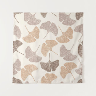 Ginkgo Biloba: trockenes, nahtloses Design. Wandteppich