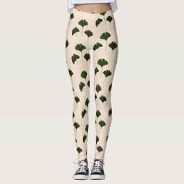 Ginkgo Biloba Verlasse Pattern Legging Leggings