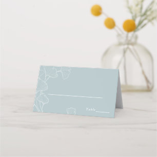 Ginkgo Biloba Whimsical Wedding Folded Platzkarte