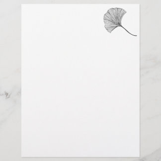 Ginkgo-Blatt Art Letterhead Briefbogen