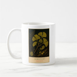Ginkgo-Blatt – Vintage-Botanik-Tasse Kaffeetasse