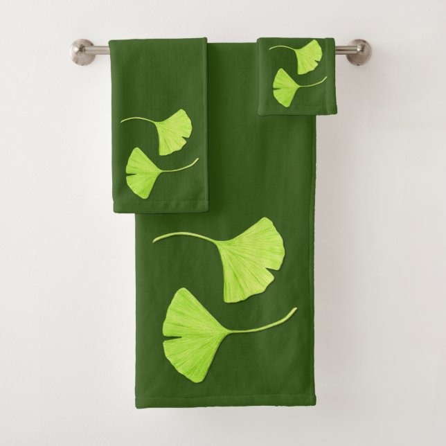 Ginkgo Blätter Art Badhandtuch Set (Insitu)
