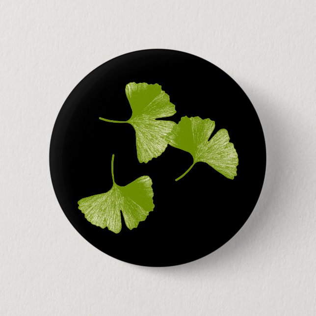 Ginkgo-Blätter Button (Vorderseite)