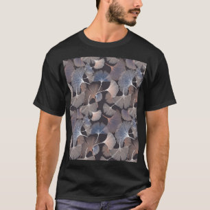 Ginkgo-Blätter: elegantes natürliches Muster. T-Shirt
