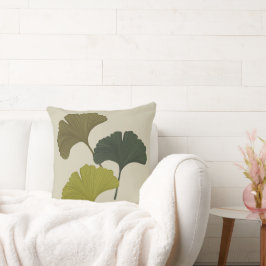 Ginkgo-Blätter - individuell anpassbare Hintergrun Kissen