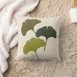 Ginkgo-Blätter - individuell anpassbare Hintergrun Kissen