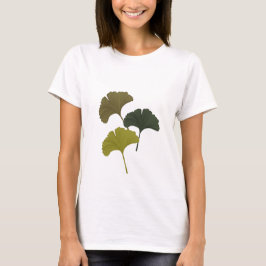 Ginkgo-Blätter - individuell anpassbare Hintergrun T-Shirt