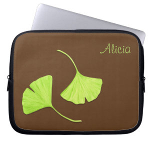 Ginkgo Blätter Laptop Sleeve   Anpassbar