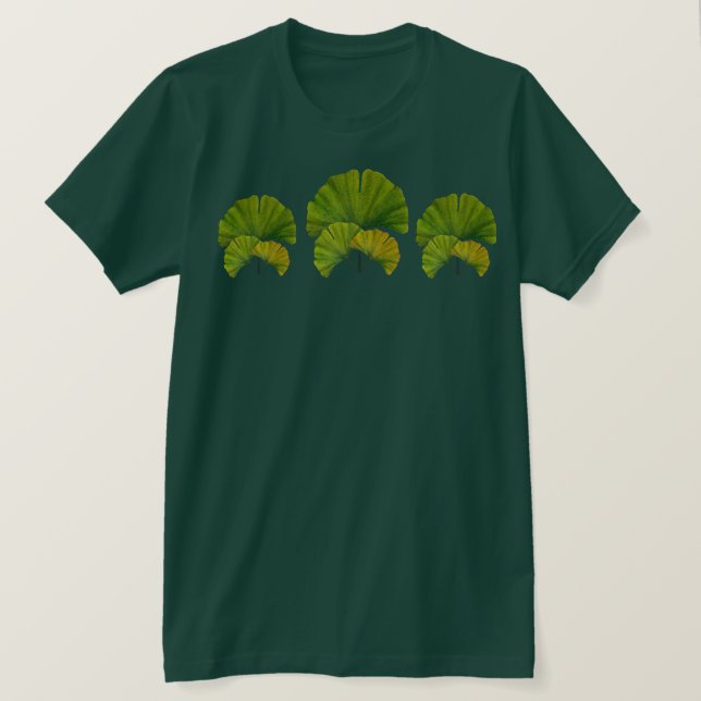 Ginkgo-Blätter T-Shirt (Design vorne)