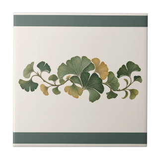 Ginkgo-Botanischer Ventilator, benutzerdefinierte Fliese