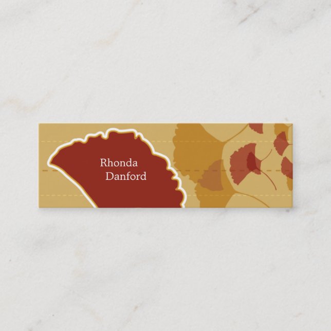 Ginkgo-dünne Visitenkarte (Vorderseite)