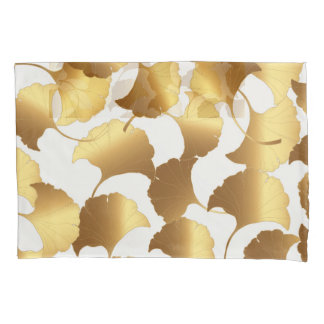 Ginkgo Gold: Luxus Vintages Design. Kissenbezug
